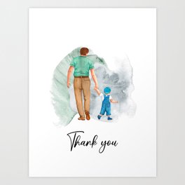 Father's Day simple design-3 Art Print