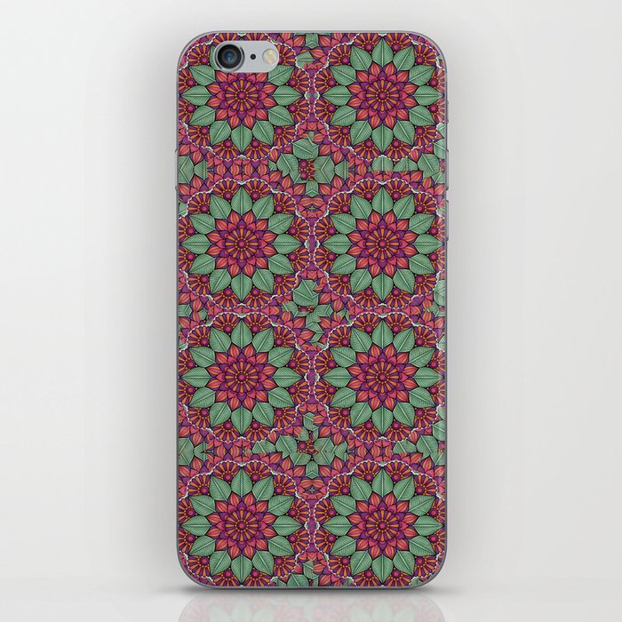 flower mandala design pattern iPhone Skin