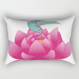 Pink lotus flower Rectangular Pillow