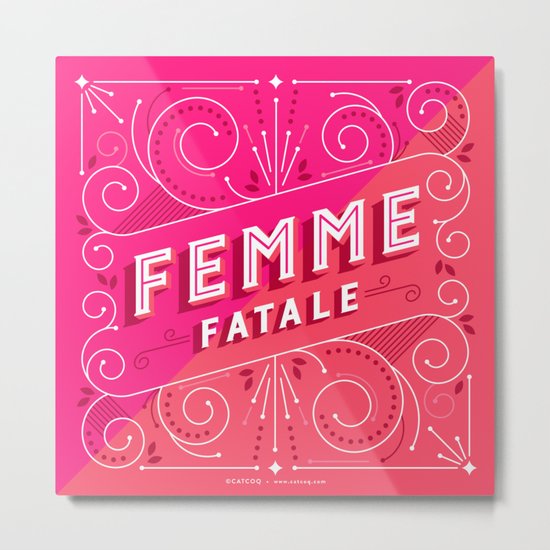 Femme Fatale Metal Print