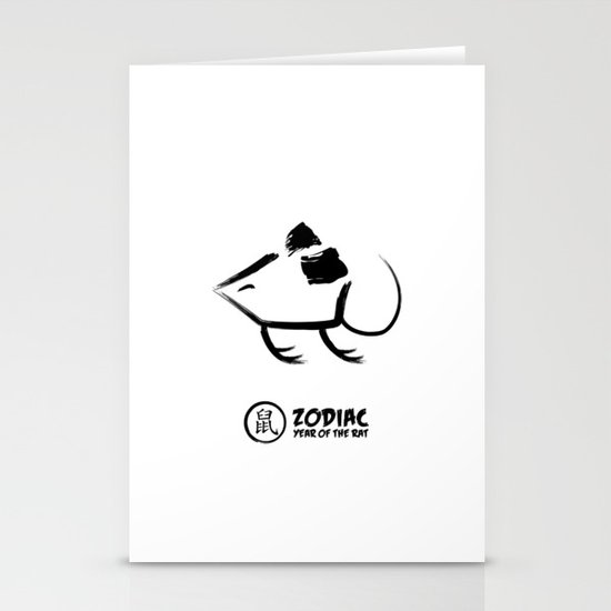 Chinese Zodiac - Year of the Rat Stationery Cards
