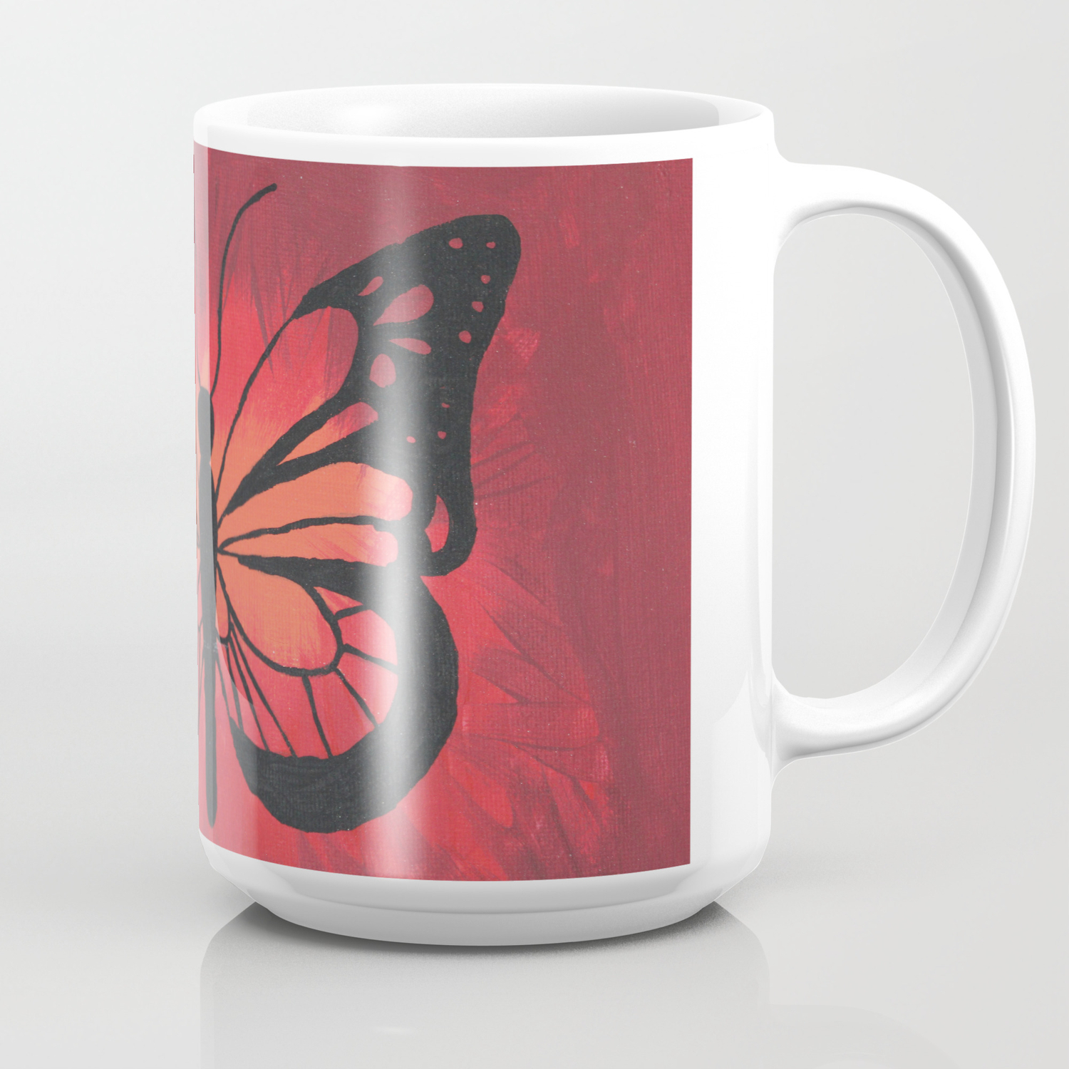 Butterfly Acrylic Painting Coffee Mug By Alexispassmore Society6