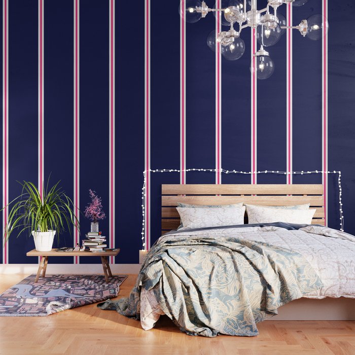 Pink and navy top wallpaper