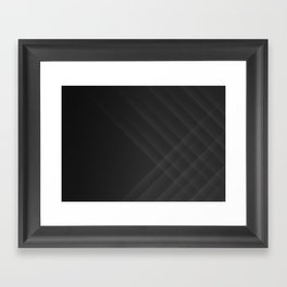 Woven on the Right Grey to Black Framed Art Print