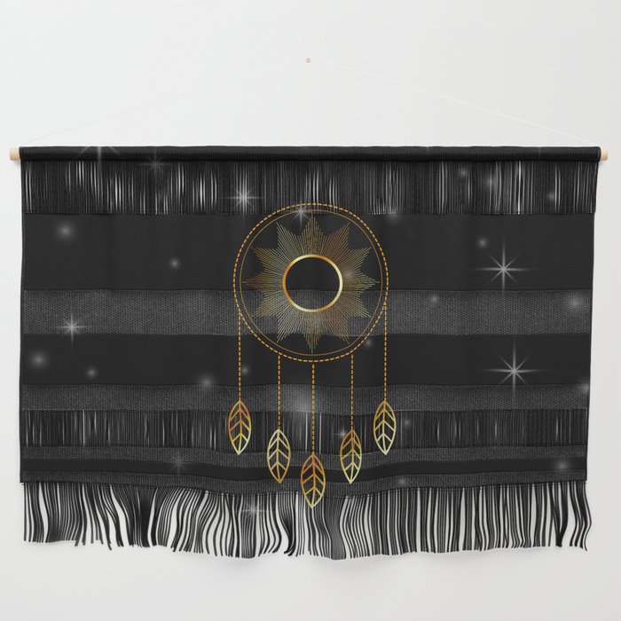 Mystic space dreamcatcher with stars Wall Hanging