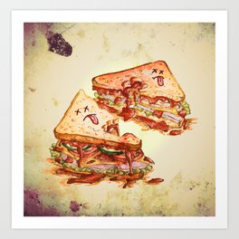 Sandwich Massacre Art Print