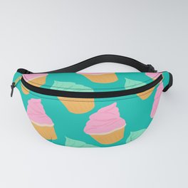 A Couple of Cupcakes Print Turquoise Fanny Pack