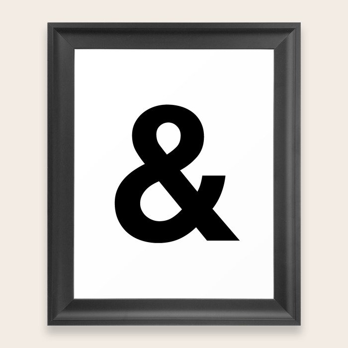 Ampersand Black and White Helvetica Typography Design ...