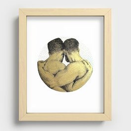 The Pair - NOODDOODs (gold doesn't print shiny) Recessed Framed Print