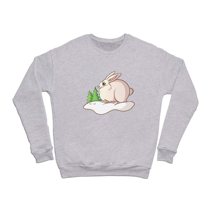 Arctic Animals cute hare Kids gifts Crewneck Sweatshirt