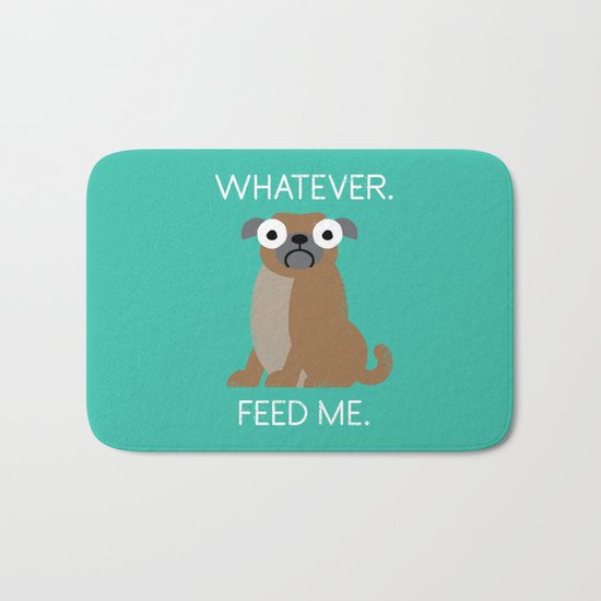 The Pugly Truth Bath Mat