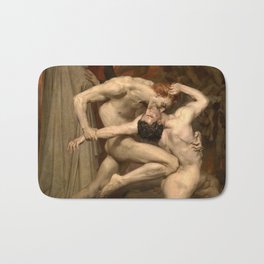 Dante and Virgil in Hell Bath Mat