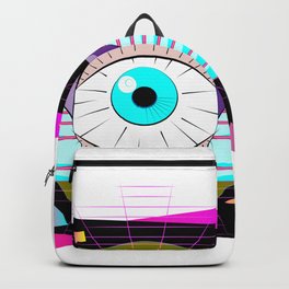 The All-Seer Backpack | Eyeball, Surreal, Trippy, Rad, Gnarly, Abstract, Shapes, Eye, Lazer, Digital 