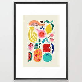Summer fruits Framed Art Print