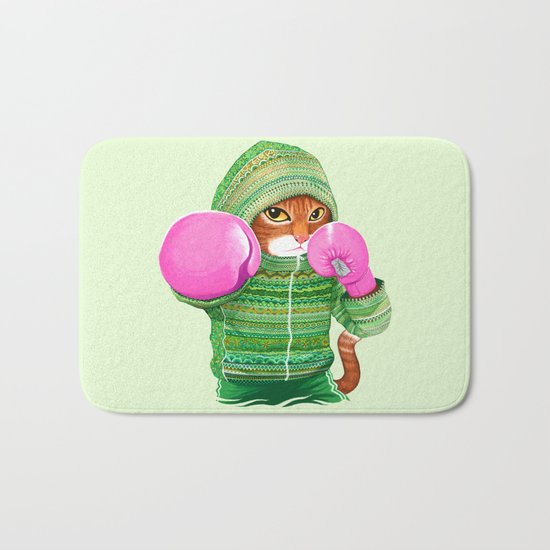 BOXING CAT 4 Bath Mat