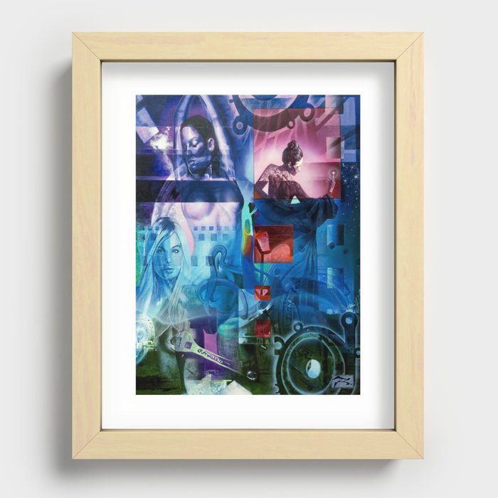 Sleight of Hand Recessed Framed Print