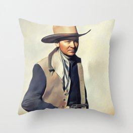 Tex Ritter, Vintage Actor Throw Pillow