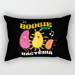 Boogie With Bacteria Microbiology Rectangular Pillow