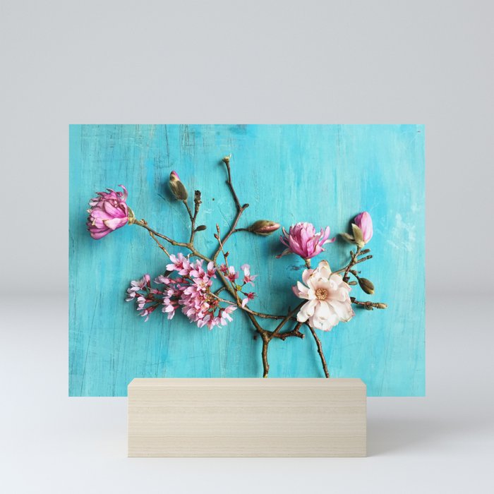 Flowers of Spring - colorful floral still life photograph Mini Art Print