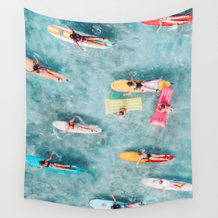 Surf Sisters Wall Tapestry