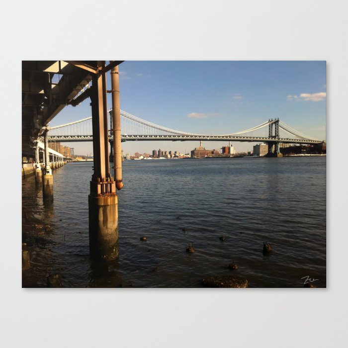 NYC East River | Manhattan Bridge Canvas Print
