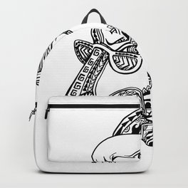 Goat Cigar Tribal Tattoo Style Backpack