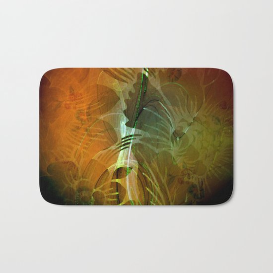 Abstract floral design Bath Mat