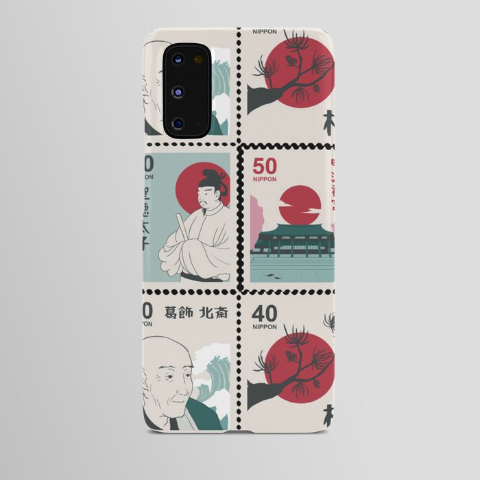 Japan Nippon Vintage Stamps Collection Android Case