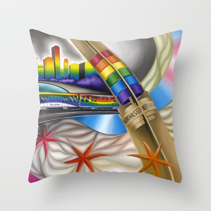 Windy City Pride Throw Pillow