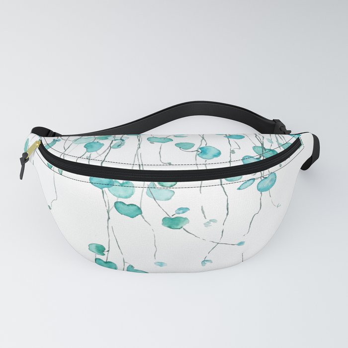 string of hearts watercolor Fanny Pack