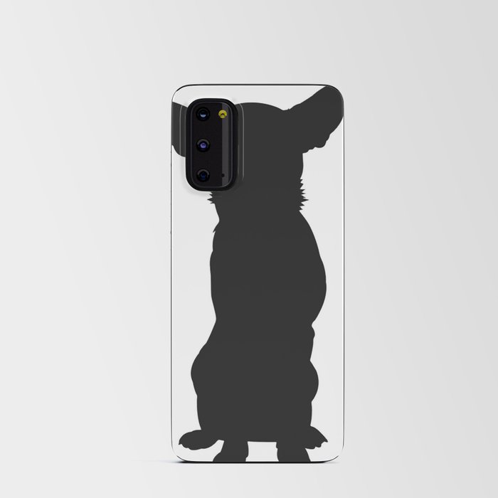  Chihuahua Black Silhouette On White Background  Android Card Case