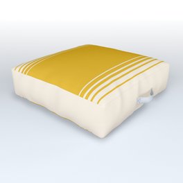 Marigold & Crème Vertical Gradient Outdoor Floor Cushion