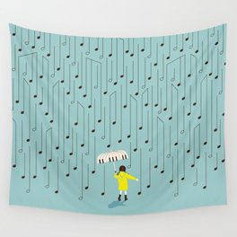 Singing in the Rain v2 Wall Tapestry