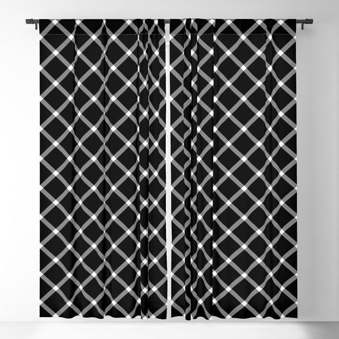 Classic Gingham Black and White - 07 Blackout Curtain