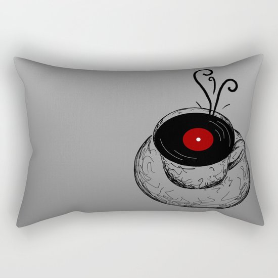 Music & Tea Rectangular Pillow