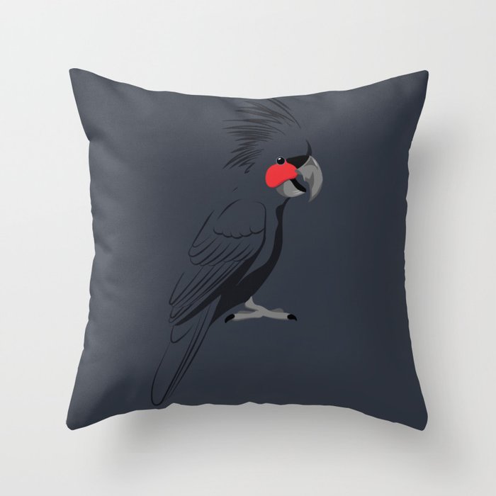 Palm Cockatoo Throw Pillow