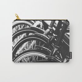 Bicycles, Bikes in Black and White Photography Carry-All Pouch | Bikes, Outdoor, Leisure, Sport, Bike, Hobbies, Nature, Black, Velo, Urban 