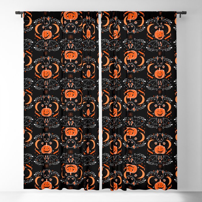 Halloween Spooks Blackout Curtain