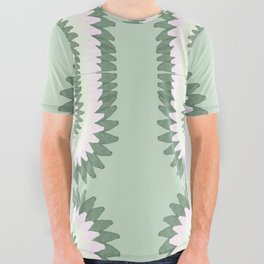 Electric Green Pattern All Over Graphic Tee
