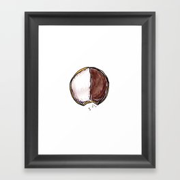 Seinfeld Black + White Cookie Framed Art Print