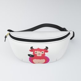 HI! - Cute red cow Fanny Pack