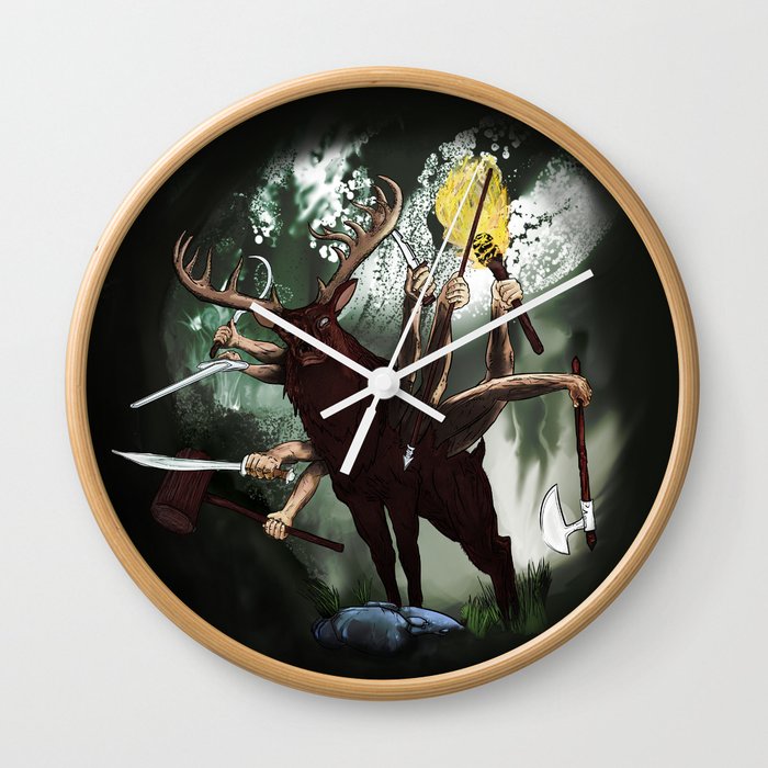 Battle elk Wall Clock