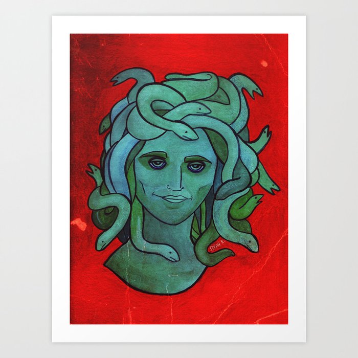 Portrait of Medusa Art Print