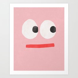 Face Art Print | Funny, Illustration, Painting, Curated, Children 