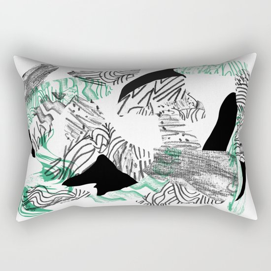 nothing nothing Rectangular Pillow