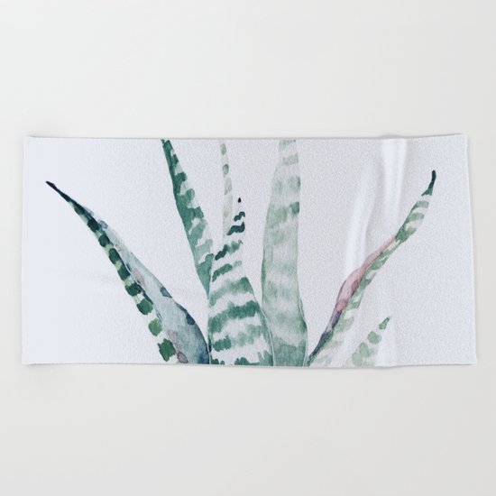 Aloe Vera Beach Towel