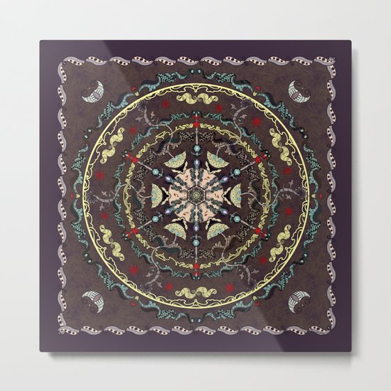 The Source Mandala Metal Print