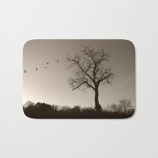 Melancholy in December Bath Mat