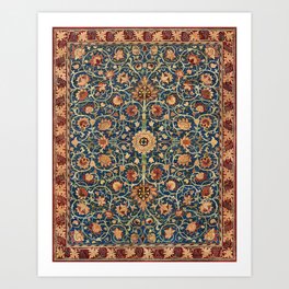 Holland Park Carpet by William Morris (1834-1896) Art Print