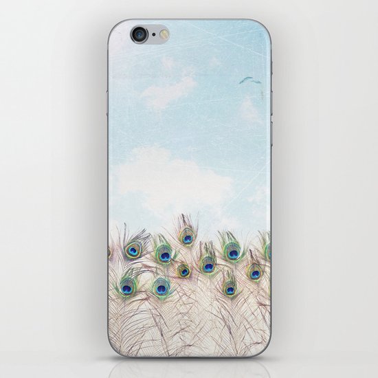 Fly Over A Peacock Field iPhone & iPod Skin
